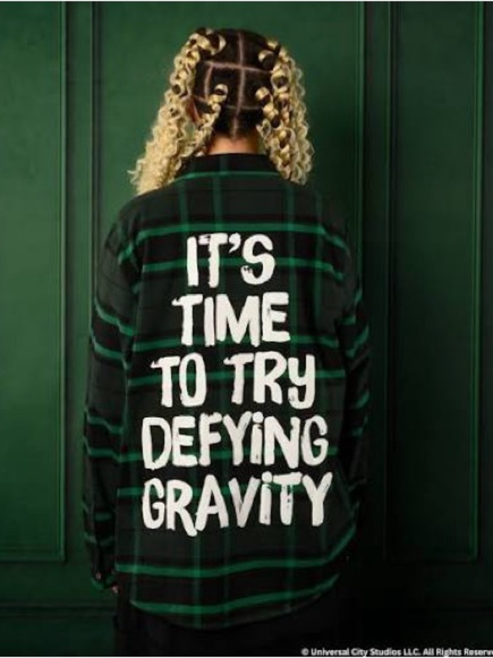Women's Wicked Black Elphaba Flannel Shirt by Cakeworthy